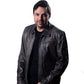 Mens Biker Vintage Motorcycle Waxed Black Cafe Racer Leather Jacket