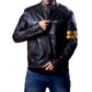 Men’s New Motorcycle Biker Vintage Distressed Ash Black Decker Real  Leather Jacket