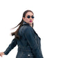 Maximus Women's Real Leather Soft Lambskin Biker Distress Vintage Jacket