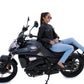 New Dawn Age Women's Black Slim Fit Biker Moto Style Real Leather Jacket