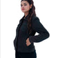 New WOMEN REAL CHOCO BROWN SNUFF NUBUCK SUEDE LAMBSKIN BIKER LEATHER SHIRT