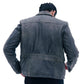 MEN'S AVIATOR DISTRESS BLACK GREY REAL LEATHER JACKET