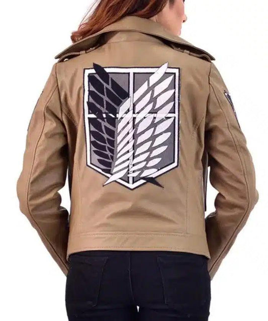 Attack On Titan Survey Corps Women Leather Jacket