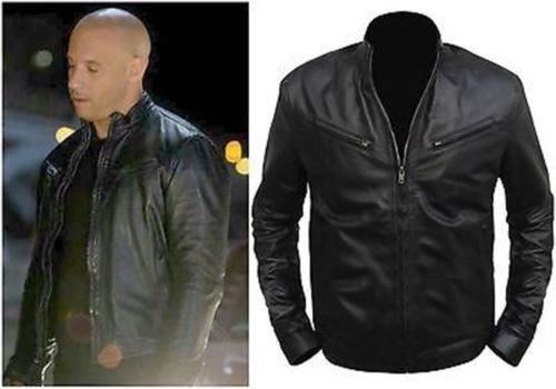 Men's Fast And Furious 6 Vin Diesal Leather Jacket