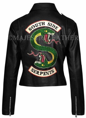 Riverdale Southside Serpents Jughead Jones Sprouse Leather Jacket For Womens