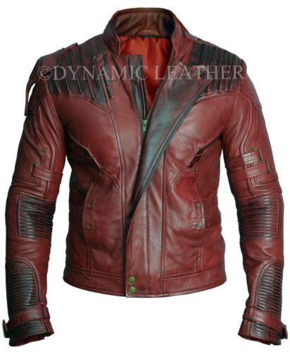 Guardians of the Galaxy Vol. 2 Star Lord Chris Pratt Maroon Faux Leather Jacket