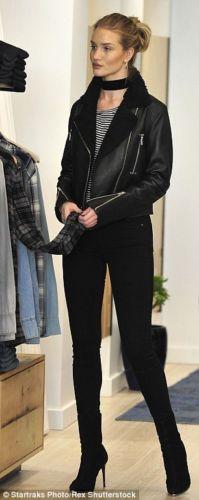 Rosie-Huntington-Whiteley-Black-Leather-Shearling-Jacket-For-Women