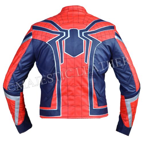 Spiderman Armor Avengers Infinity War Leather Costume Jacket