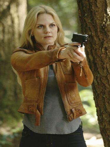 Once upon a time Emma Swan Season 4 Brown Leather Jacket