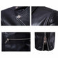 Men's Slim fit Lambskin Motorcycle Biker Jacket Genuine Black Jacket Leather