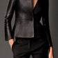 Women Genuine Cowhide Motorcycle Real Leather Slim fit Coat/Jacket for Biker