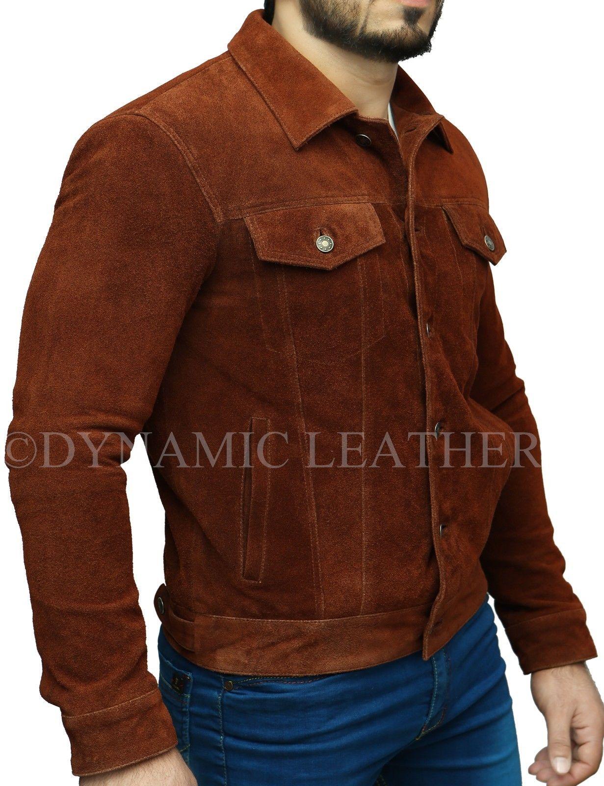 X-Men 2017 Logan Wolverine Hugh Jackman Brown Real Suede Leather Jacket