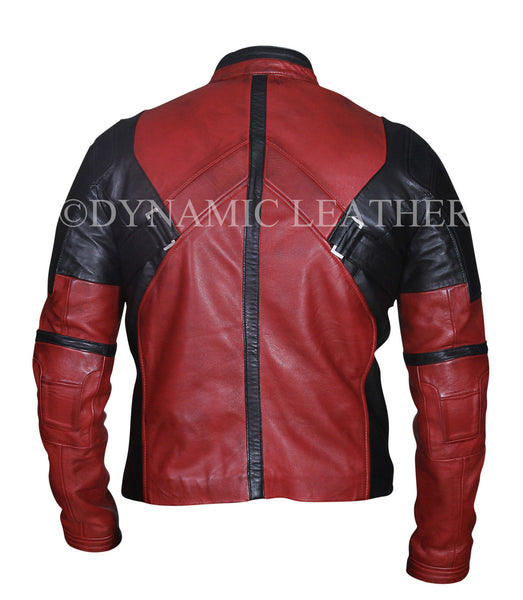Deadpool Wade Wilson Ryan Reynolds Costume Leather Jacket