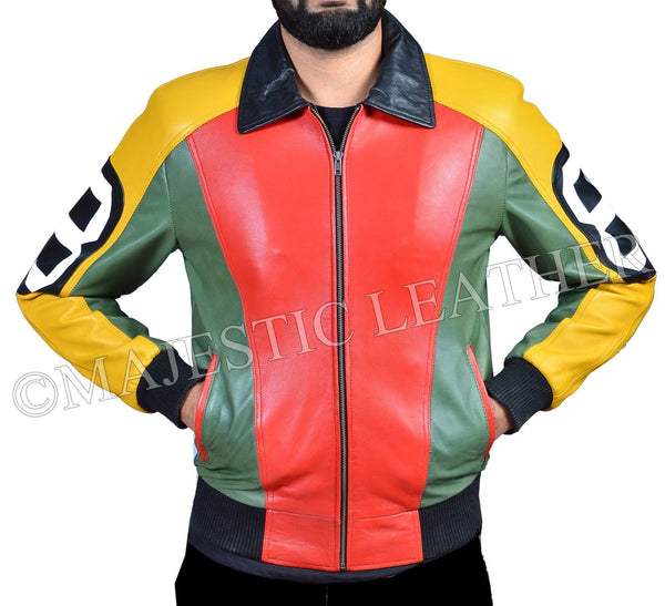 8 Ball Pool Seinfeld Michael Hoban MI Bomber Genuine Leather Jacket All Sizes