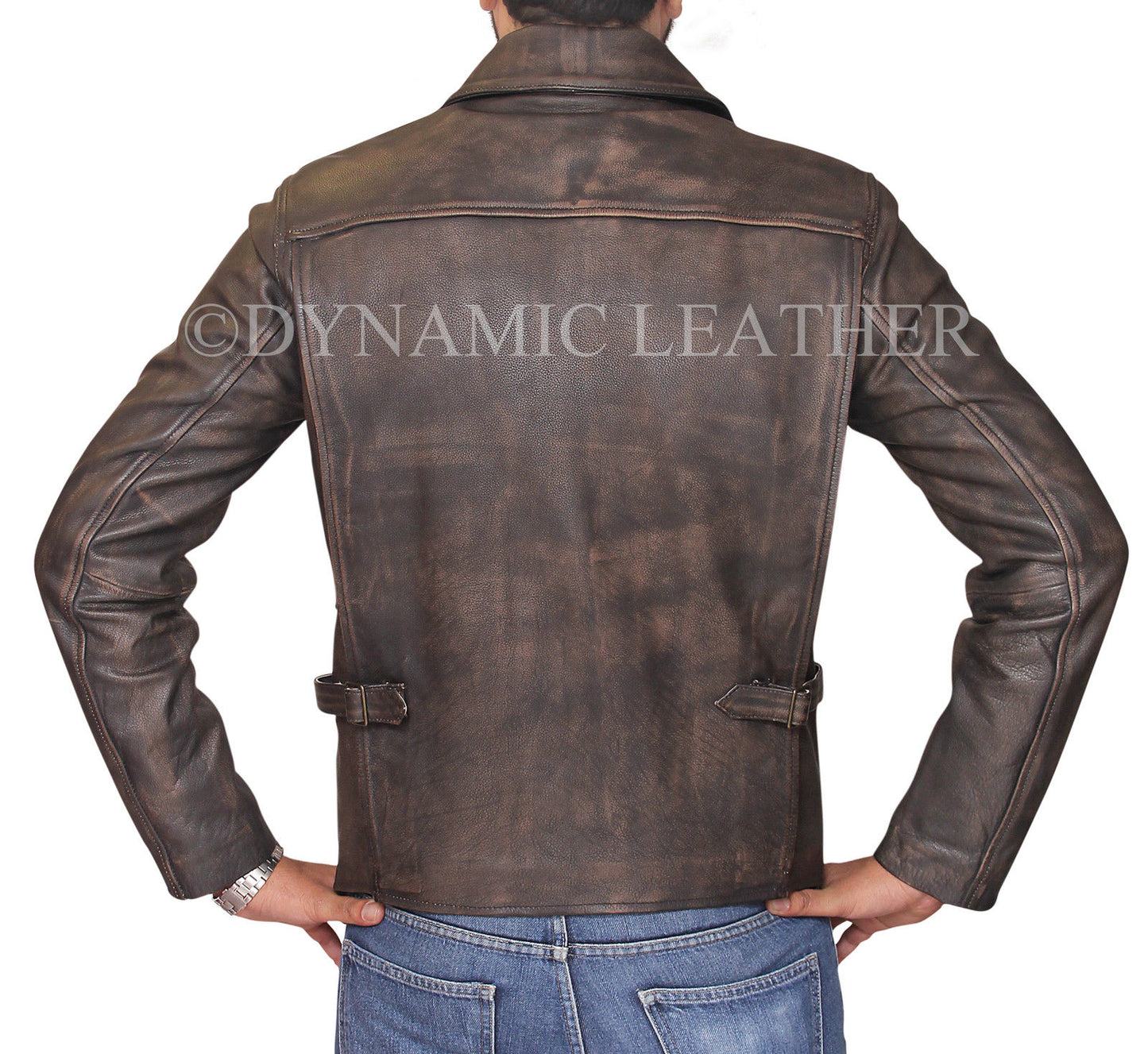 Indiana Jones Harrison Ford Classic Genuine Cow Hide Distressed Leather Jacket