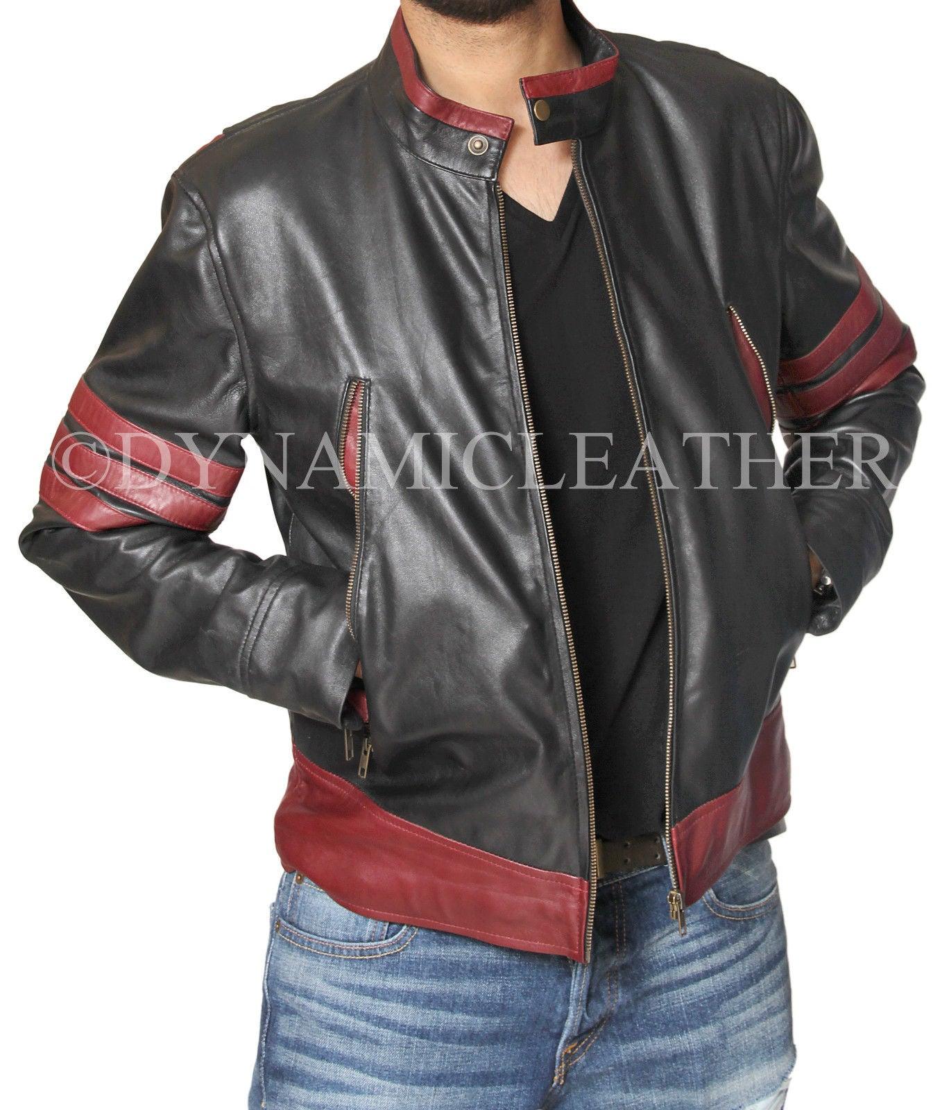 X-Men Wolverine Logans XO Replica Leather Jacket Biker Style BNWT