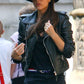 Victoria Beckham Womens Black Biker Motorcycle Slimfit Leather Jacket-BNWT